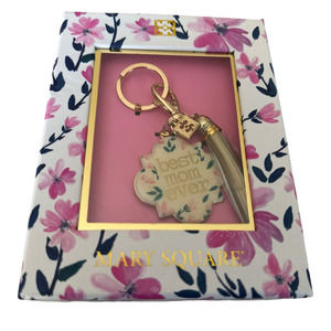 Mary Square Best Mom Ever Keychain Best Mom Ever Mom Gift Mom Gifts,6.5 X 5 inch